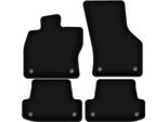 Tappetini In Velluto Per Audi A3 8V (2012-, 3 Porte, Berlina, Limousine, Sportback) Neri, Set 4 Pz, Con Fissaggi