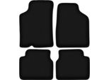 Tappetini In Velluto Per Kia Sephia Ii (1997-2001, Berlina) Neri, Set 4 Pz, Con Fissaggi