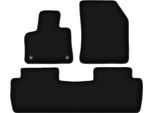 Tappetini In Velluto Per Peugeot 4008 Ii (2016-, Crossover) Neri, Set 4 Pz, Con Fissaggi