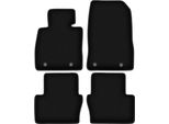 Tappetini In Velluto Per Mazda 2 Iv (2014-, Hatchback) Neri, Set 4 Pz, Con Fissaggi