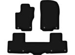 Tappetini In Velluto Per Mercedes Gle W166 (2011-2015, Suv) Neri, Set 3 Pz, Con Fissaggi