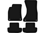 Tappetini In Velluto Per Audi A5 8T (2008-2018, Coupé) Neri, Set 4 Pz, Con Fissaggi