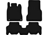Tappetini In Velluto Per Mercedes W168 Z łApką (1997-2004, Hatchback) Neri, Set 3 Pz, Con Fissaggi
