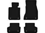 Tappetini In Velluto Per Bmw 5 G30 (2017-, Berlina) Neri, Set 4 Pz, Con Fissaggi