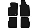 Tappetini In Velluto Per Ford Ka MK2 Fl (2012-2018, Hatchback) Neri, Set 4 Pz, Con Fissaggi