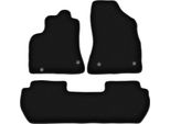 Tappetini In Velluto Per Citroen Berlingo Ii (2008-2018, Multispace) Neri, Set 3 Pz, Con Fissaggi