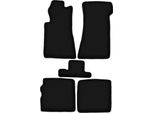 Tappetini In Velluto Per Mercedes Sl R107 (1971-1989, Frontali Lunghi) Neri, Set 4 Pz, Con Fissaggi