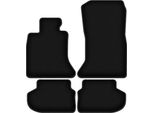 Tappetini In Velluto Per Bmw 5 F10 Fl (2013-2017, Berlina) Neri, Set 4 Pz, Con Fissaggi