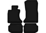 Tappetini In Velluto Per Bmw 5 F10 Xdrive (2010-2013, Berlina) Neri, Set 4 Pz, Con Fissaggi