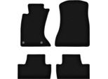 Tappetini In Velluto Per Lexus Is Ii 4WD (2005-2013, Berlina) Neri, Set 4 Pz, Con Fissaggi