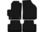 Tappetini In Velluto Per Daewoo Matiz (1997-2007, Hatchback) Neri, Set 4 Pz, Con Fissaggi
