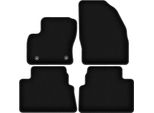 Tappetini In Velluto Per Ford Kuga MK1 (2011-2013, Suv) Neri, Set 4 Pz, Con Fissaggi