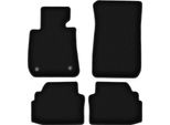 Tappetini In Velluto Per Bmw 3 E92 (2004-2011, Coupé) Neri, Set 4 Pz, Con Fissaggi