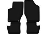 Tappetini In Velluto Per Citroen DS4 (2011-2015, Hatchback) Neri, Set 4 Pz, Con Fissaggi