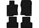 Tappetini In Velluto Per Honda Accord Viii (2008-2015, Berlina, Station Wagon, Tourer) Neri, Set 4 Pz, Con Fissaggi
