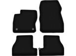 Tappetini In Velluto Per Ford Focus MK3 Usa (2010-2019, Berlina, Station Wagon) Neri, Set 4 Pz, Con Fissaggi