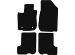Tappetini In Velluto Per Dacia Sandero Stepway Ii Fl (2018-2021, Hatchback) Neri, Set 4 Pz, Con Fissaggi