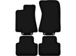 Tappetini In Velluto Per Jaguar Xj Vii (2002-2009, Berlina) Neri, Set 4 Pz, Con Fissaggi