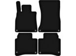 Tappetini In Velluto Per Mercedes S W222 (2013-, Berlina Lunga) Neri, Set 4 Pz, Con Fissaggi
