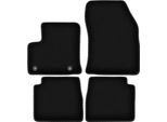 Tappetini In Velluto Per Citroen E-C4 (2021-, Hatchback) Neri, Set 4 Pz, Con Fissaggi
