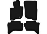 Tappetini In Velluto Per Mitsubishi L200 V (2019-, Pickup) Neri, Set 4 Pz, Con Fissaggi