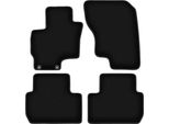 Tappetini In Velluto Per Mitsubishi Outlander Iii Phev (2012-, Suv) Neri, Set 4 Pz, Con Fissaggi