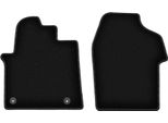 Tappetini In Velluto Per Citroen Jumpy Iii (2018-, Furgone) Neri, Set 2 Pz, Con Fissaggi