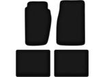 Tappetini In Velluto Per Jeep Grand Cherokee Xj (1992-1998, Fuoristrada) Neri, Set 4 Pz, Con Fissaggi