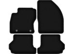 Tappetini In Velluto Per Ford Focus MK2 (2006-2010, Cabriolet) Neri, Set 4 Pz, Con Fissaggi