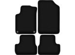 Tappetini In Velluto Per Citroen DS3 (2015-, Cabriolet) Neri, Set 4 Pz, Con Fissaggi