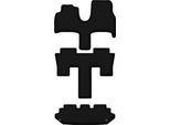 Tappetini In Velluto Per Citroen C8 (2002-2014, 7 Posti) Neri, Set 4 Pz, Con Fissaggi