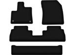 Tappetini In Velluto Per Citroen Berlingo Iii (2018-, 7 Posti) Neri, Set 4 Pz, Con Fissaggi
