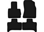 Tappetini In Velluto Per Bmw X5 E53 (1999-2006, Xdrive 4WD) Neri, Set 4 Pz, Con Fissaggi