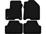Tappetini In Velluto Per Hyundai Kona Ev / Electric (2017-, Crossover) Neri, Set 4 Pz, Con Fissaggi
