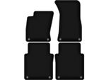 Tappetini In Velluto Per Audi A8 D3 (2002-2009, Long / Lungo) Neri, Set 4 Pz, Con Fissaggi
