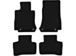 Tappetini In Velluto Per Mercedes Eqc N293 (2019-, Suv) Neri, Set 4 Pz, Con Fissaggi