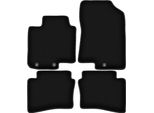 Tappetini In Velluto Per Hyundai I20 Iii (2020-, Hatchback) Neri, Set 4 Pz, Con Fissaggi