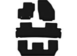 Tappetini In Velluto Per Ford Galaxy MK2 (2006-2011, 7 Posti) Neri, Set 4 Pz, Con Fissaggi