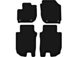 Tappetini In Velluto Per Honda HR-V Iii (2018-, Crossover) Neri, Set 4 Pz, Con Fissaggi