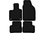 Tappetini In Velluto Per Fiat E-500 / 500 Electric (2020-, Hatchback) Neri, Set 4 Pz, Con Fissaggi