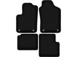 Tappetini In Velluto Per Fiat 500 Hybrid (2020-, Hatchback) Neri, Set 4 Pz, Con Fissaggi