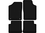 Tappetini In Velluto Per Citroen Zx (1991-1998, Hatchback) Neri, Set 4 Pz, Con Fissaggi