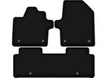 Tappetini In Velluto Per Kia EV6 (2021-, Crossover) Neri, Set 3 Pz, Con Fissaggi