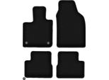 Tappetini In Velluto Per Fiat E-500X / 500X Electric (2019-, Crossover) Neri, Set 4 Pz, Con Fissaggi