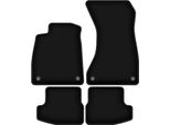 Tappetini In Velluto Per Audi A5 F57 (2020-2022, Cabriolet) Neri, Set 4 Pz, Con Fissaggi