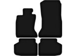 Tappetini In Velluto Per Bmw 7 F01 (2008-2015, Xdrive) Neri, Set 4 Pz, Con Fissaggi