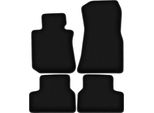 Tappetini In Velluto Per Bmw I4 G26 (2021-2022, 0) Neri, Set 4 Pz, Con Fissaggi