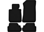 Tappetini In Velluto Per Bmw 1 E88 (2008-2014, Cabriolet) Neri, Set 4 Pz, Con Fissaggi