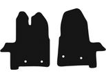 Tappetini In Velluto Per Ford Transit (2019-, Furgone) Neri, Set 2 Pz, Con Fissaggi