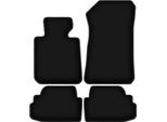 Tappetini In Velluto Per Bmw 1 E82 (2007-2013, Coupé) Neri, Set 4 Pz, Con Fissaggi